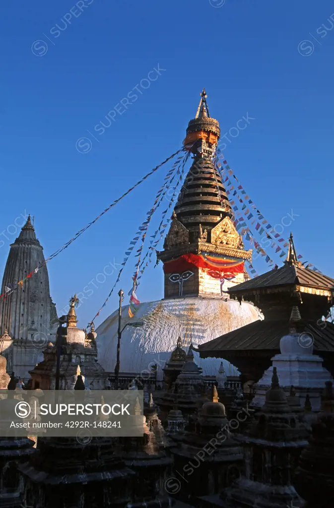 Nepal, Katmandu, Swayambhunath stupa