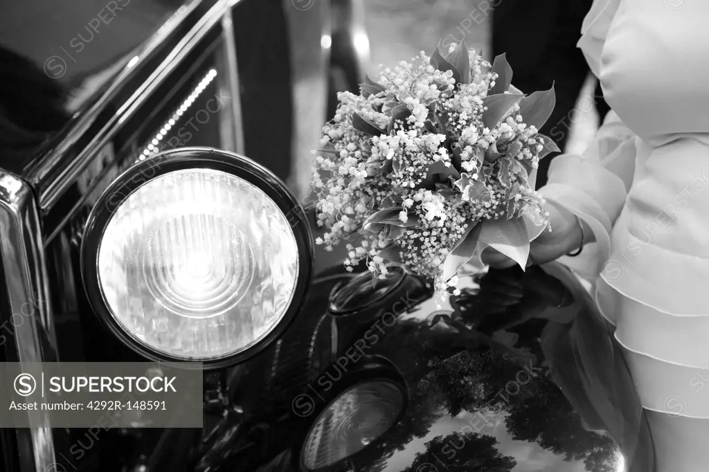 Bride with bouquet