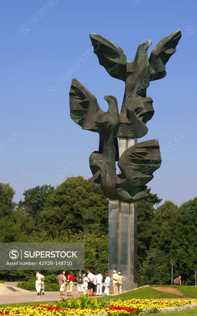 Europe, Poland, Szczecin, Kasprowicza park, Czynu Polokow monument