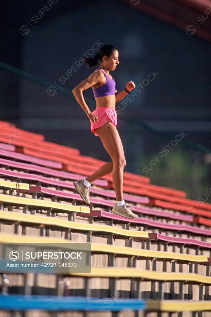 female runner training