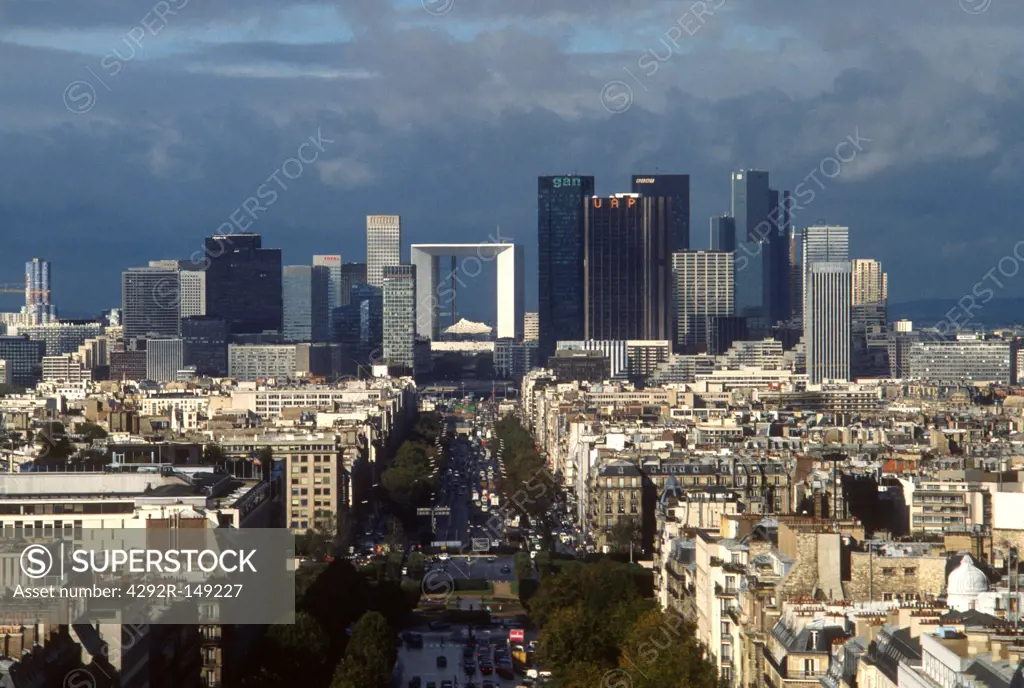 Europe, France, Paris, La Defense district