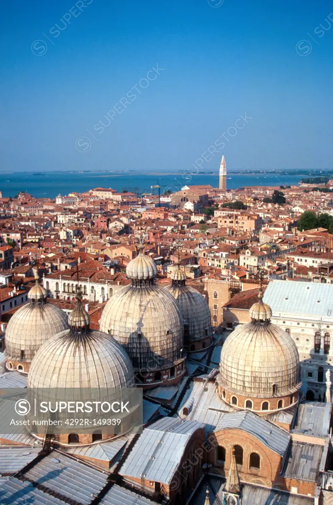 Italy, Veneto, Venice and St. Mark's Cathedral roof