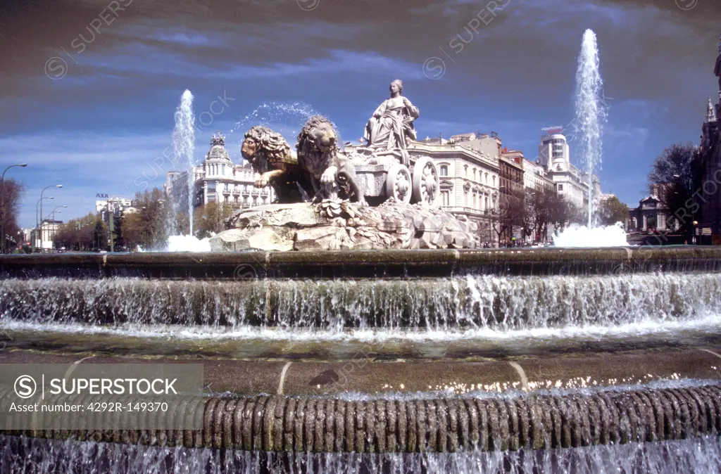 Spain, Madrid, Cibeles fountain