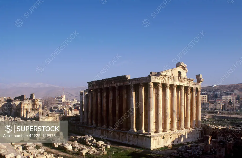 Lebanon, Baalbeck, archeological site, Bacchus Temple