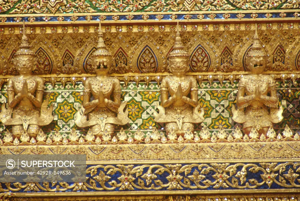 Thailand, Bangkok, Grand Palace, Temple Wat Phra Kaeo