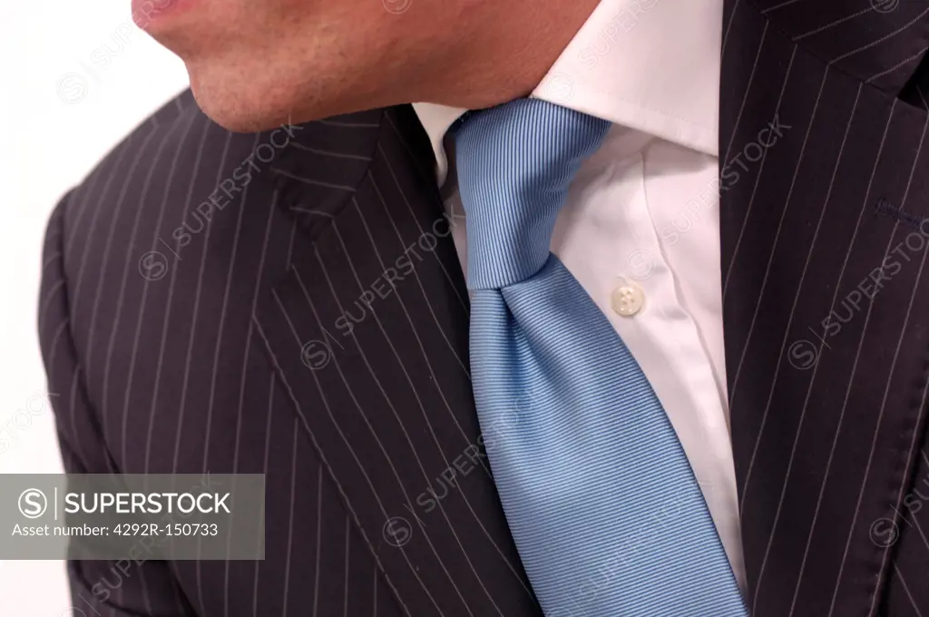 Close up of a man wearing tie