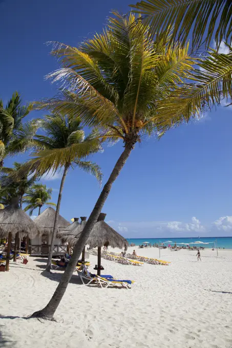 Mexico, Quintana Roo, Playa del Carmen, Playacar, beach scene