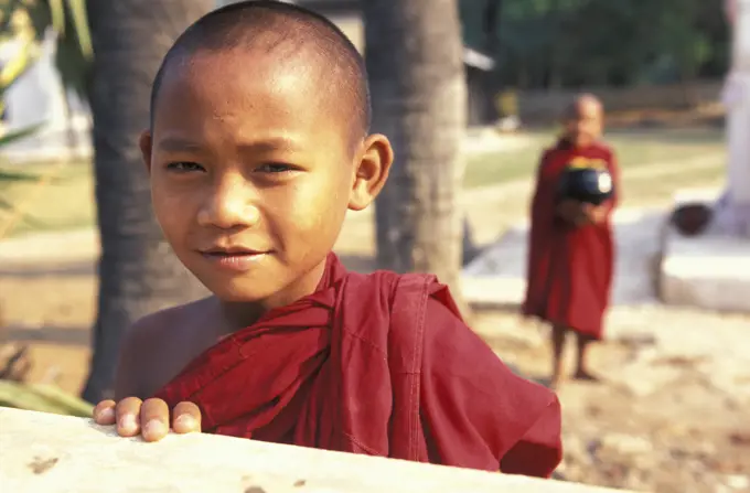 Monks. Burma, Mandalay, Amarapura Village