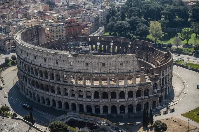 Italy, Lazio, Rome, the Colosseum