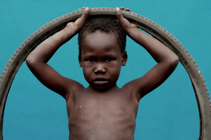 Africa, Uganda, Gulu, boy's portrait