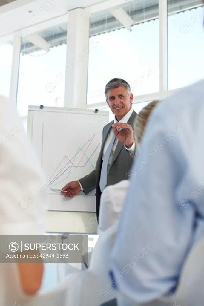 Businesspeople having a presentation