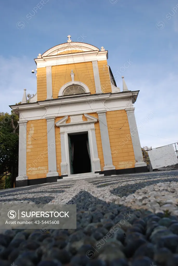 Facade of a church, Church of San Giorgio, Portofino, Italy