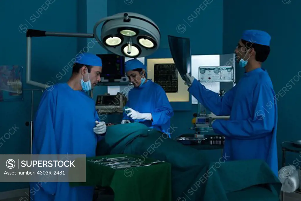Surgical team in the operating room