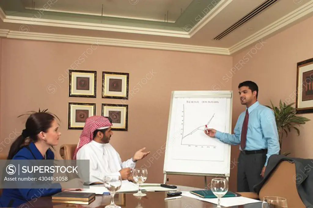 Presentation to Businesspersons in a meeting