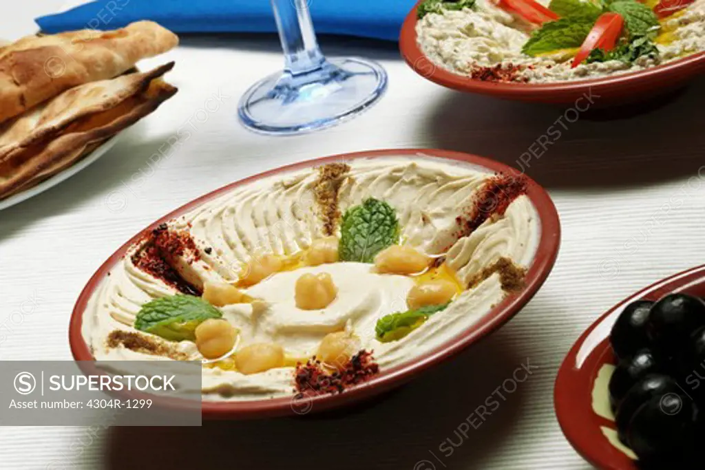Houmous - Food made of chic peas from Lebanon