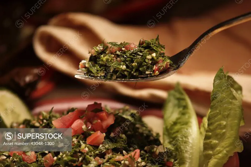 Lebanese food called Tabbouleh