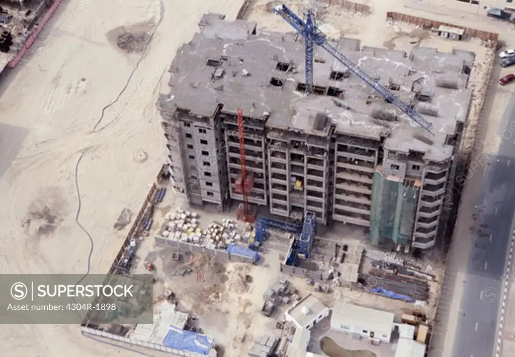 Construction of a residential block in Dubai