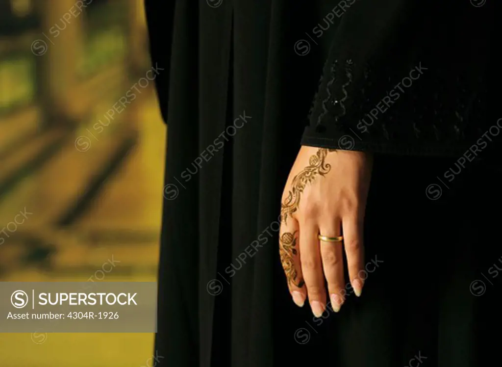 Hands with henna