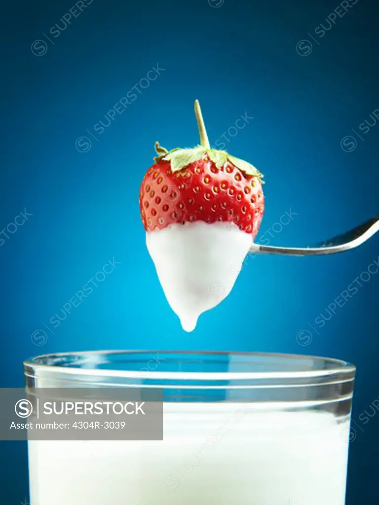 Milk and Strawberries.
