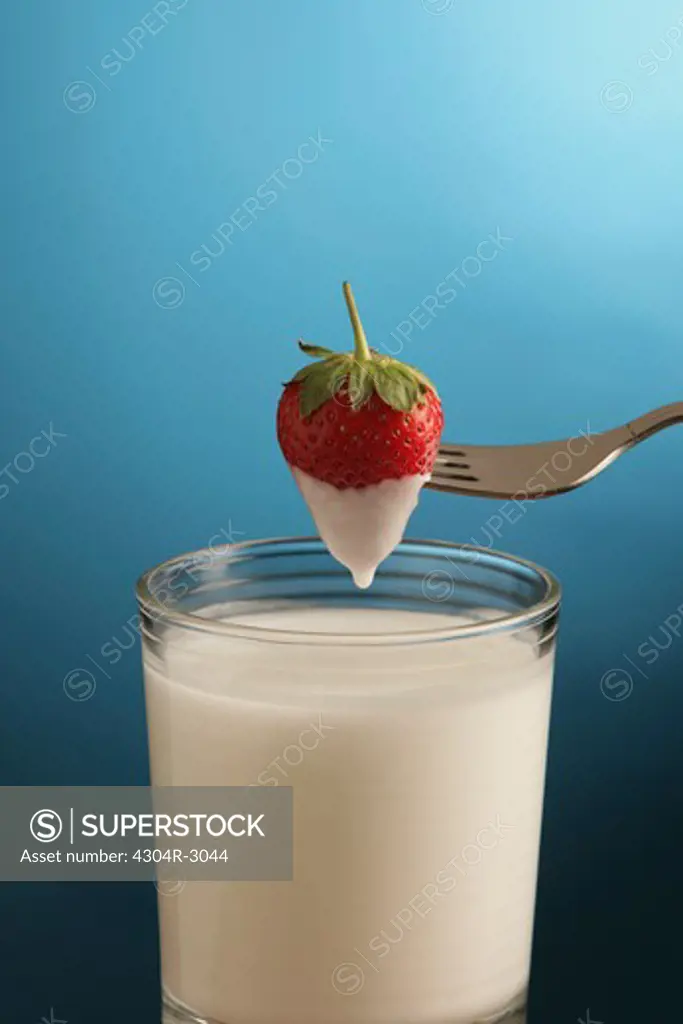 Milk and Strawberries.