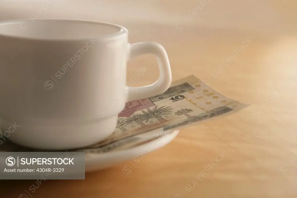 Empty Cup and Arab Money