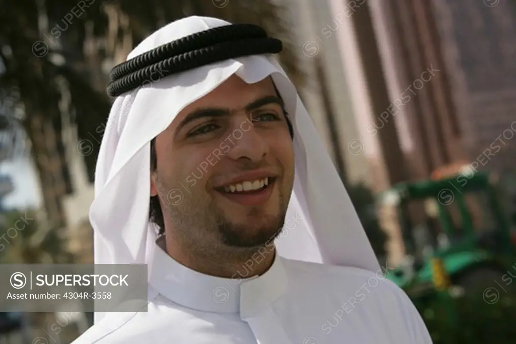 Arab Man smiling
