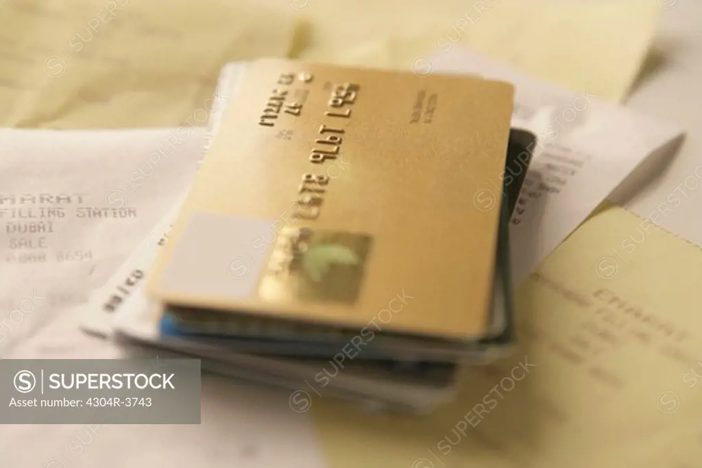 Credit Card with a receipt