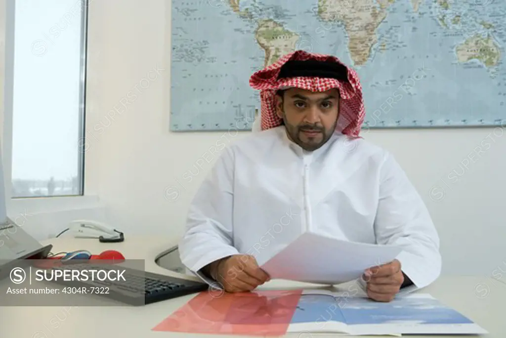 Arab businessman in the office