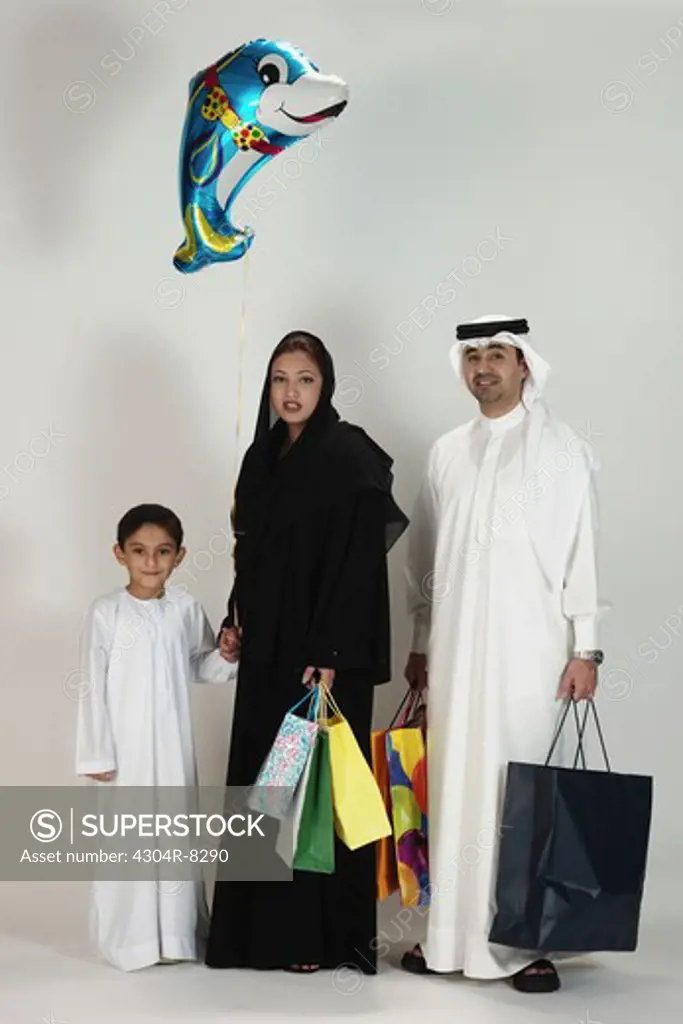 Arab Family goes for shopping