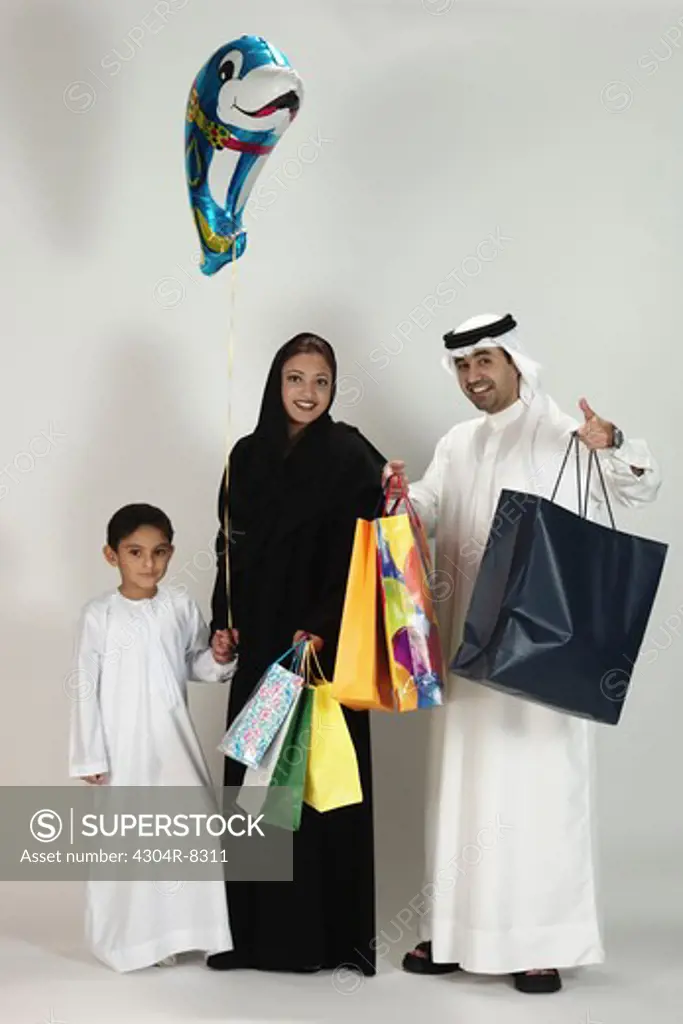 Arab Family goes for shopping