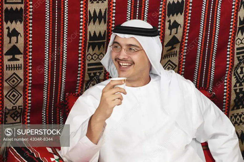 Arab man on candid shot