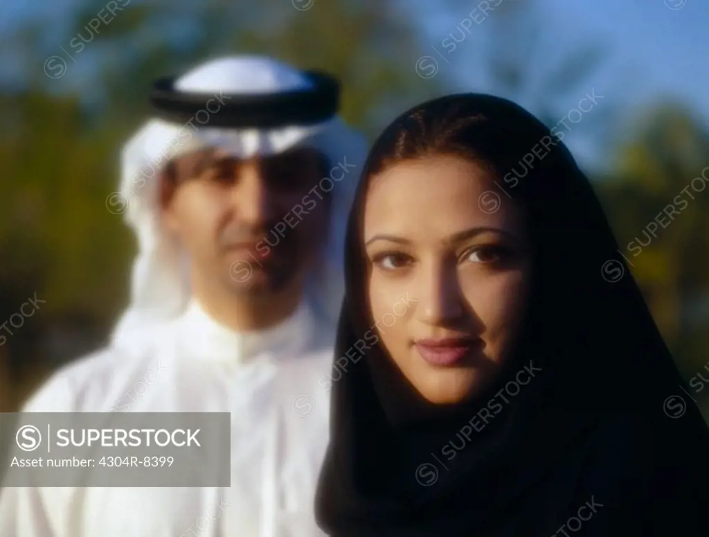Portrait of Arab couple