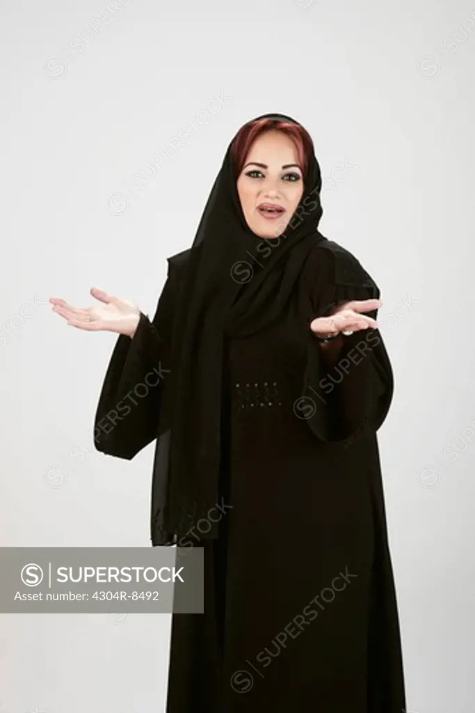 Arab woman happy