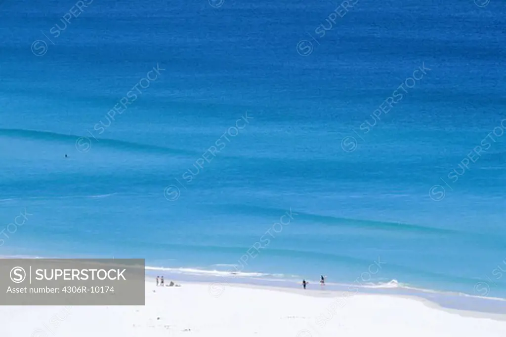 Beach and blue ocean.
