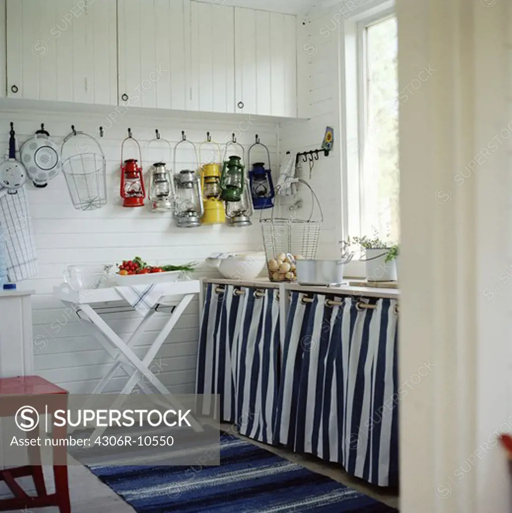 A kitchen in a summer house, Sweden.