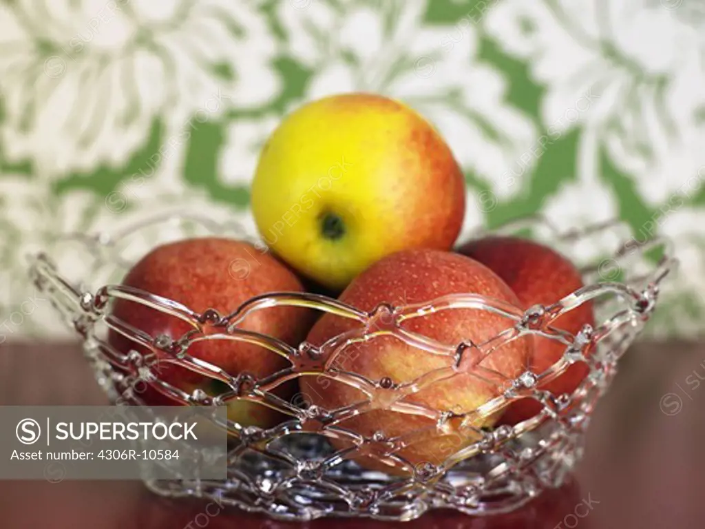 Apples in a bowl.