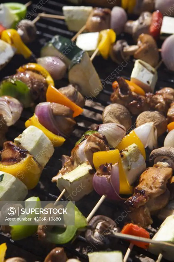 Barbequeing, close-up.