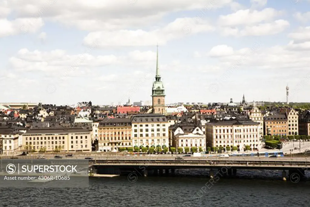 View over old town in Stockholm.