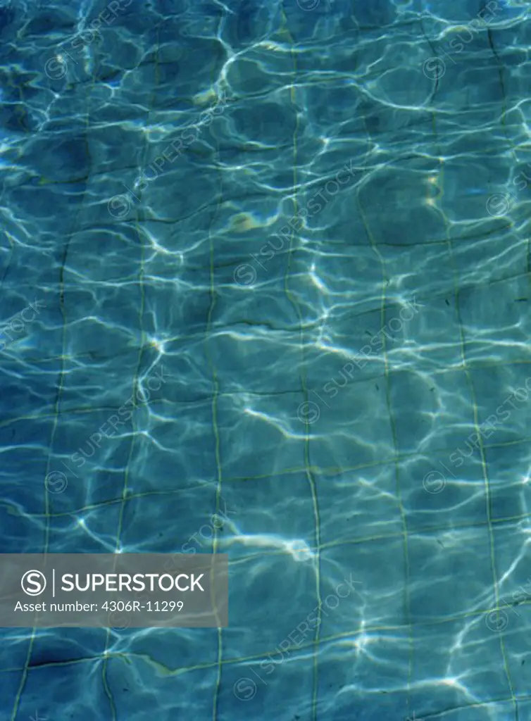 Water in a swimming-pool.