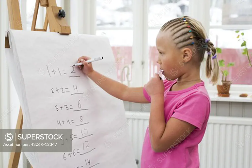 Children playing school