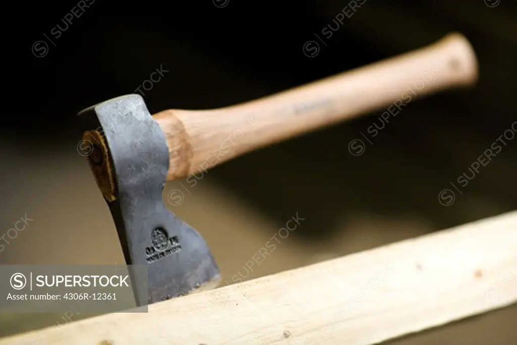 An axe, close-up, Sweden.
