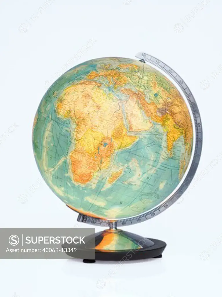 A terrestrial globe.