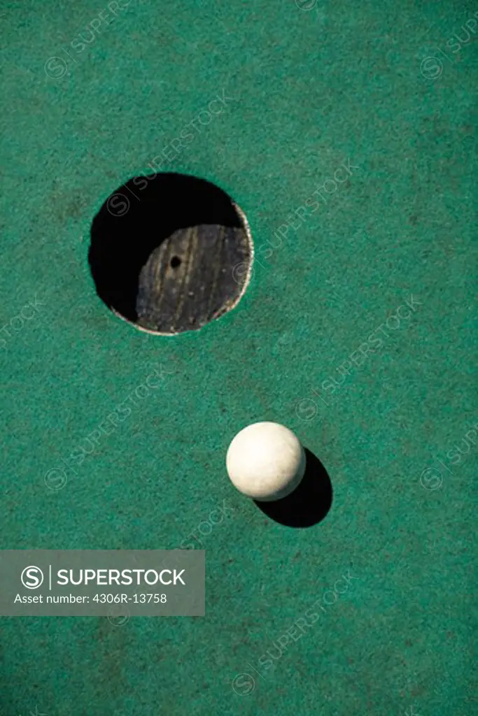 A ball on a miniature golf course, Gotland, Sweden.