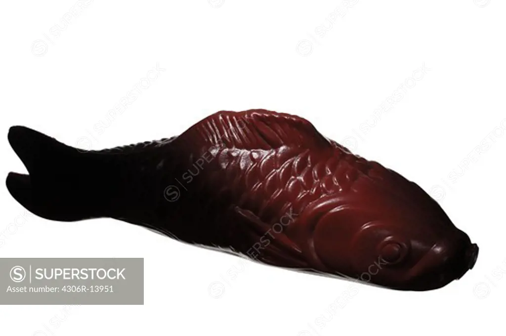 Red plastic fish.