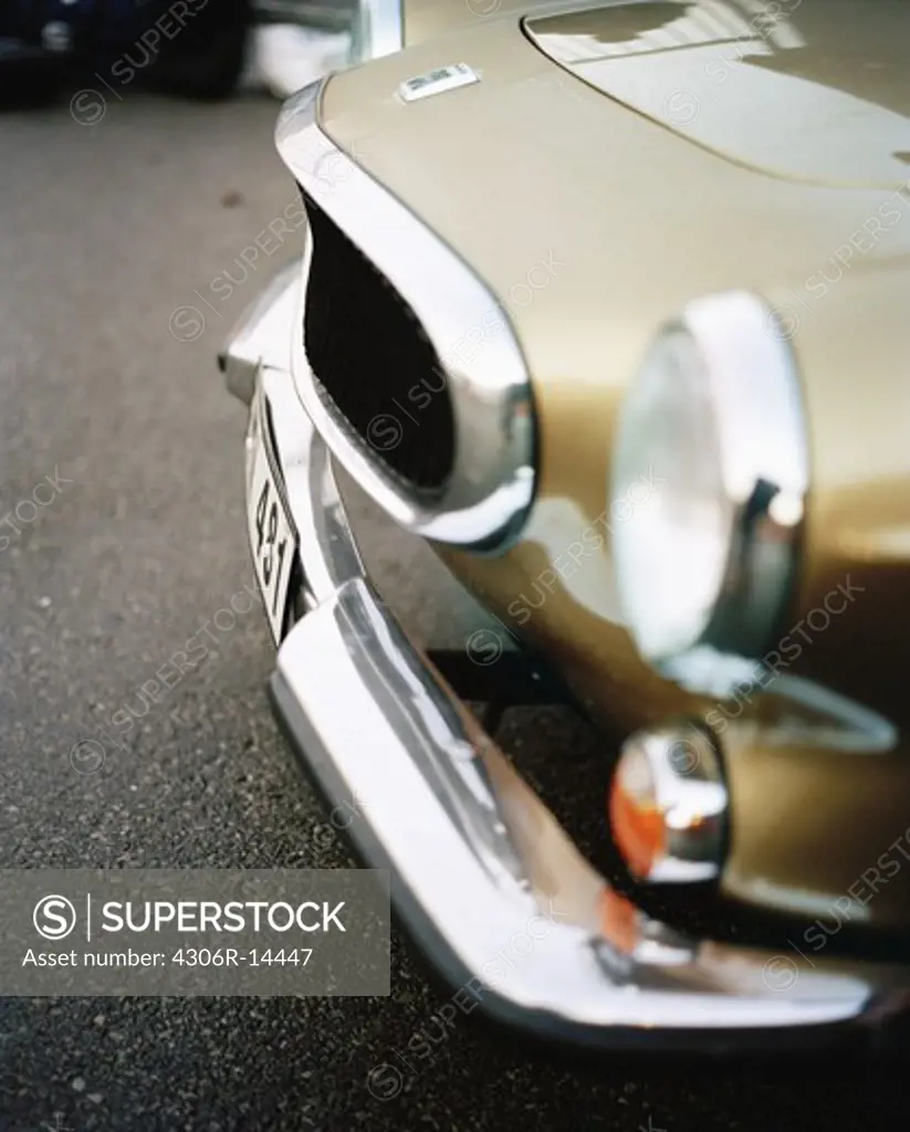 Detail of a Volvo P 1800, Sweden.