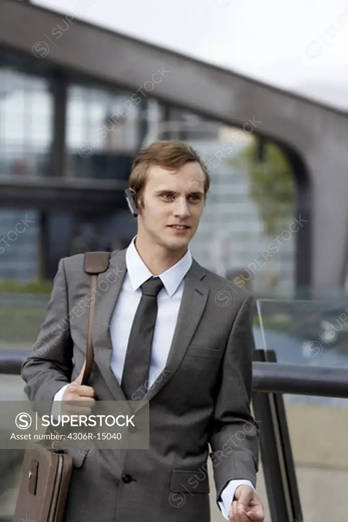 A businessman on the airport, Denmark.