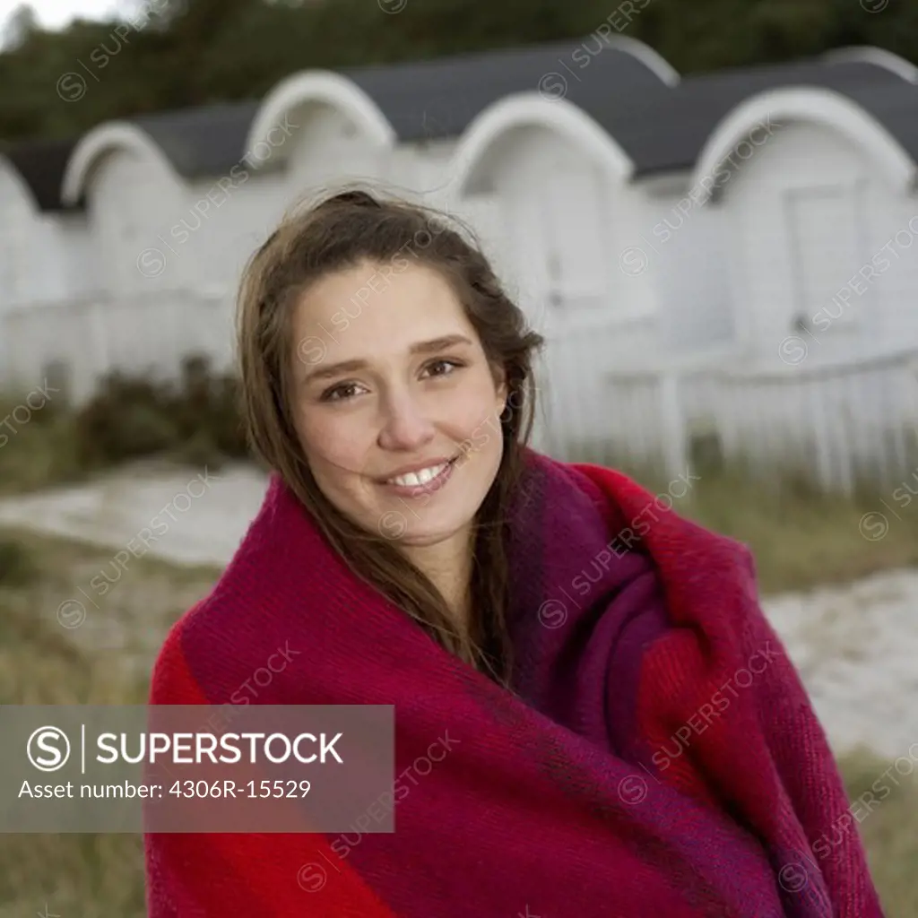 Portrait of a young woman, Skane, Sweden.