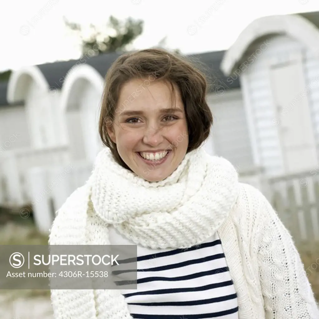 Portrait of a young woman, Skane, Sweden.