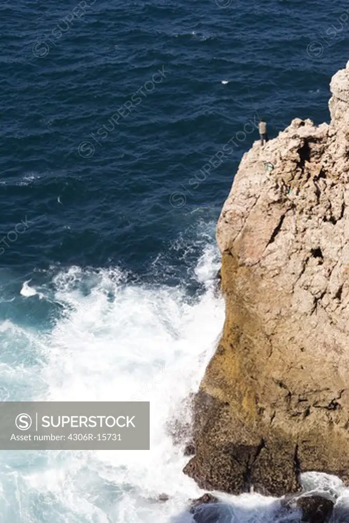 Cliffs in the sea, Portugal.