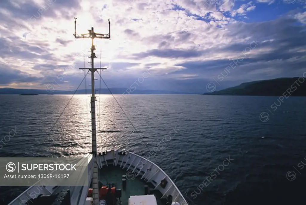 A ship, Shetland, Scotland, Great Britain.